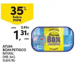 Continente Atum bom petisco natural promoção