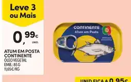Continente Atum em posta continente promoção