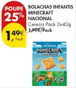 Pingo Doce Bolachas infantis minecraft nacional promoção