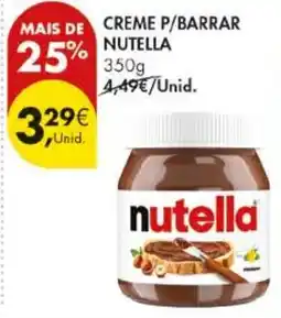 Pingo Doce creme p/barrar nutella promoção