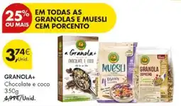 Pingo Doce a Granola+ Chocolate e coco promoção