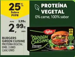 Continente Burgers green cuisine proteína vegetal promoção