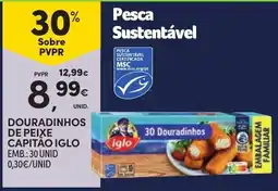 Continente Douradinhos de peixe capitão iglo promoção