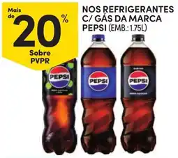 Continente refrigerantes c/ gás da marca pepsi promoção
