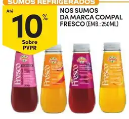 Continente nos sumos da marca compal fresco promoção