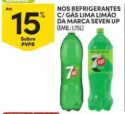 Continente refrigerantes c/ gás limão da marca seven up promoção