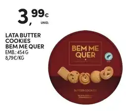 Continente Lata butter cookies bem me quer promoção