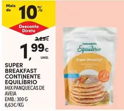 Continente Super breakfast continente equilíbrio mix panquecas de aveia promoção