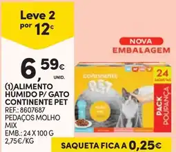 Continente Alimento Humido P/ Gato Continentepet promoção