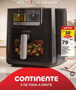 Continente air fryer c/spray oleo/agua yammi promoção