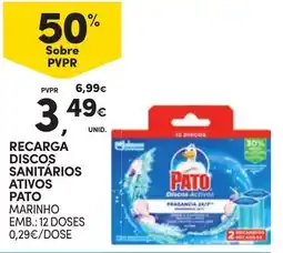 Continente Recarga discos sanitários ativos pato marinho promoção
