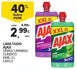 Continente Lava tudo ajax limão/lavanda/clássico promoção