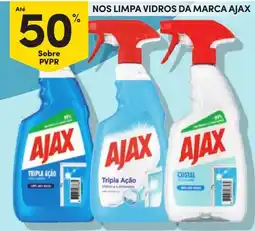 Continente nos limpa vidros da marca ajax promoção