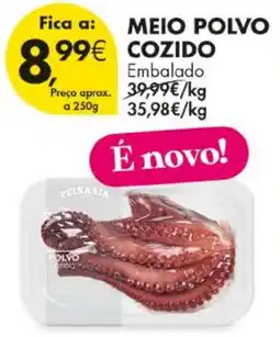 Pingo Doce Meio polvo cozido promoção