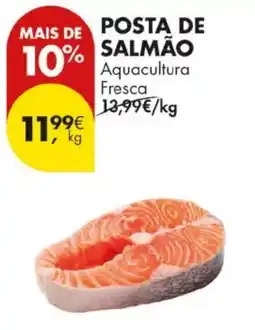 Pingo Doce Posta de salmão aquacultura fresca promoção
