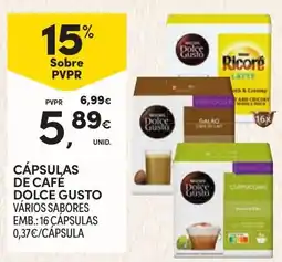 Continente Cápsulas de café dolce gusto promoção