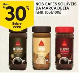 Continente Nossos cafés solúveis da marca delta promoção