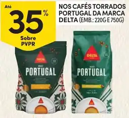 Continente Nossos cafés torrados portugal da marca delta promoção