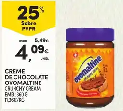 Continente Creme de chocolate ovomaltine promoção