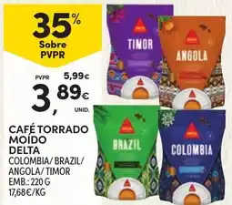 Continente Café torrado moído delta promoção