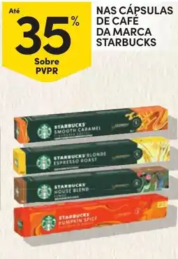 Continente Nas cápsulas de cafe da marca starbucks promoção