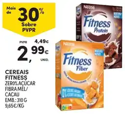 Continente Cereais fitness zero% açúcar fibra mel/ cacao promoção