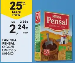 Continente Pensal farinha com cacau promoção