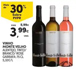 Continente Vinho Monte Velho promoção
