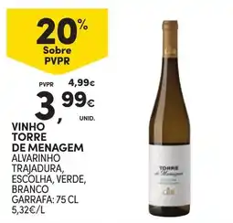 Continente Vinho torre de menagem promoção