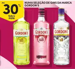 Continente numa seleção de gins da marca gordon's promoção