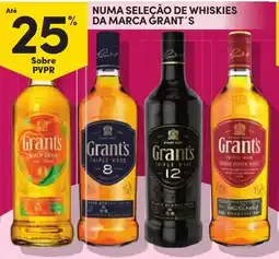 Continente Numa seleção de whiskies da marca grant's promoção