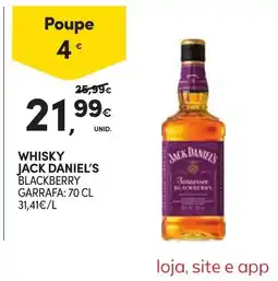 Continente whisky jack daniel's blackberry promoção