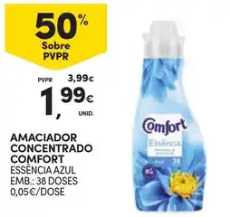 Continente Amaciador concentrado comfort essência azul promoção