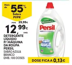 Continente Detergente liquido p/ maquina da roupa persil sabão azul & branco promoção