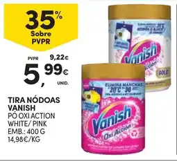 Continente Tira nódoas vanish pó oxi action white/ pink promoção