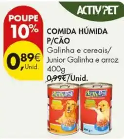 Pingo Doce comida húmida p/cão galinha e cereais/junior galinha e arroz promoção