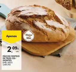 Continente Massa Mác pão de centeio de trás-os-montes promoção