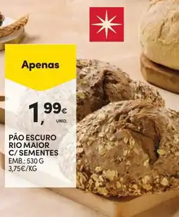 Continente Pão escuro rio maior c/ sementes promoção