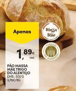 Continente Pão massa mãe trigo do alentejo promoção