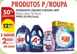 Pingo Doce Detergente líquido p/roupa skip promoção