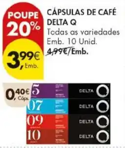 Pingo Doce cápsulas de café delta q promoção