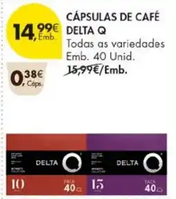 Pingo Doce Cápsulas de café delta q promoção