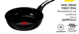 Pingo Doce wok ceram force tefal promoção