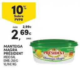 Continente Manteiga magra president promoção