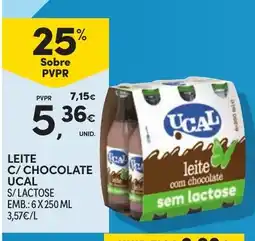Continente Leite c/ chocolate ucal promoção