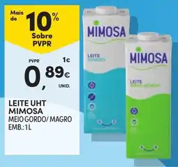 Continente Leite uht mimosa promoção