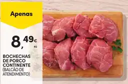 Continente Bochechas de porco continente promoção