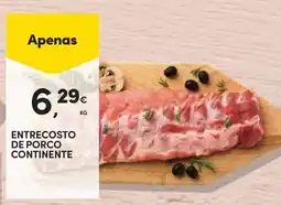 Continente Entrecosto de porco continente promoção