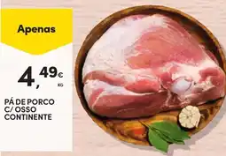 Continente Pá de porco c/ osso continente promoção