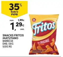 Continente Fritos snacks matutano barbecue promoção